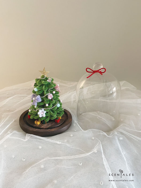 Handmade christmas tree, handmade ornament, handmade gift and plenty of preserved pink hydrangea